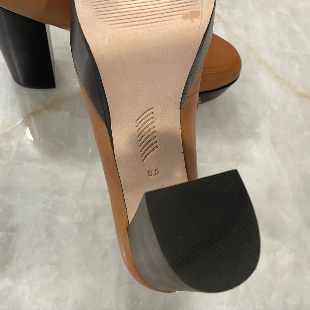 PAIGE Masha Bit Loafer Pump in Cognac - Picture 4 of 7